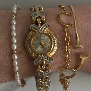 Vintage gold/silver toned Pierre Nicol ladies watch